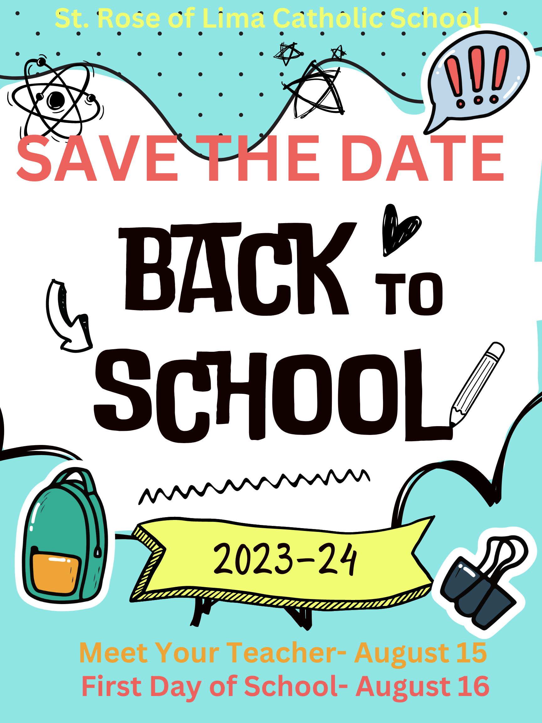 Back to School SAVE THE DATE Flyer 2023