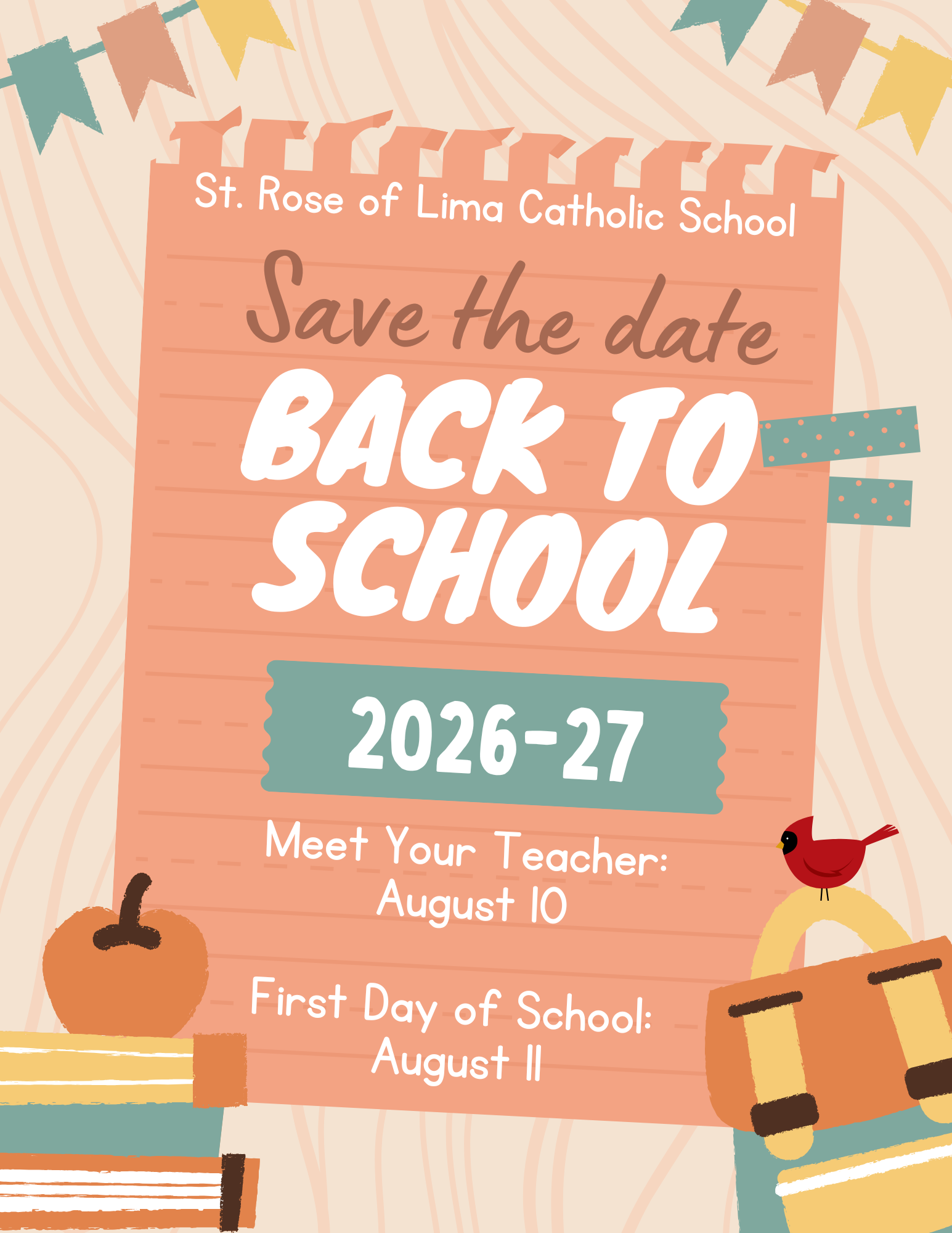 Back to School SAVE THE DATE